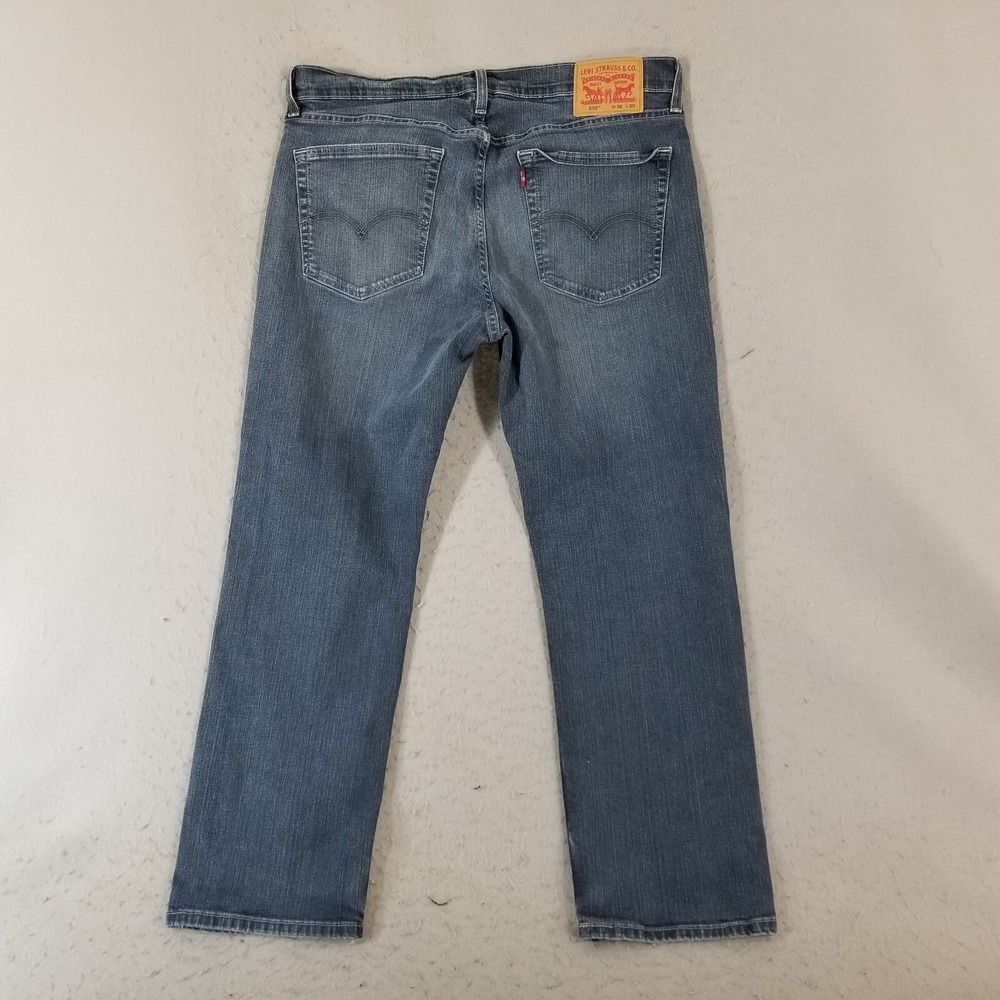 Levi's 559 jeans men's 36 x 30 relaxed fit straight blue denim Lot 3 Pair FLAWED - Picture 7 of 9